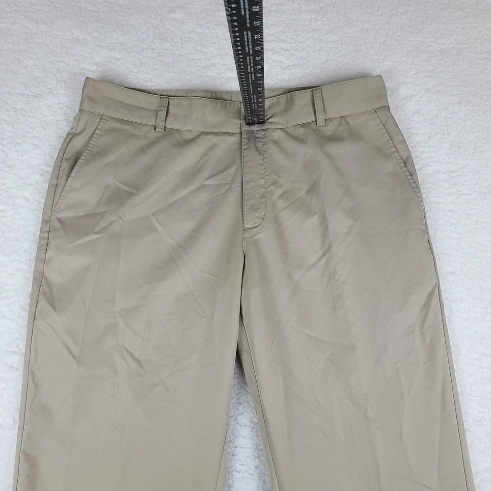 Adidas Pants Mens 36x30 Beige Stone Climalite Activewear Performance Tech Golf *